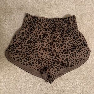 YPB animal print active shorts
